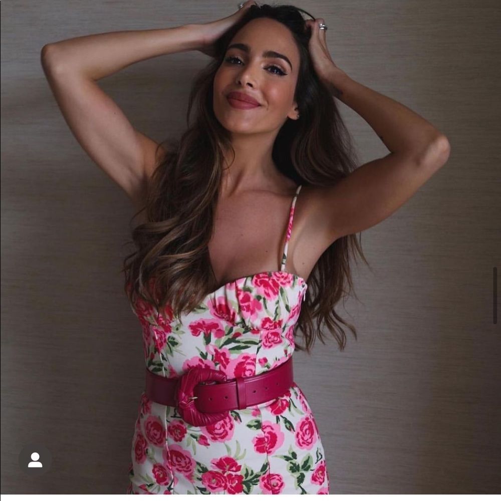 ZARA FLORAL CORSET STYLE DRESS
